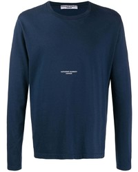 T-shirt manica lunga stampata blu scuro di Katharine Hamnett London