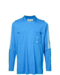 T-shirt manica lunga stampata blu di adidas