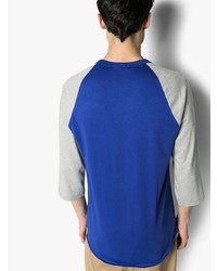 T-shirt manica lunga stampata blu di Comme Des Garcons SHIRT