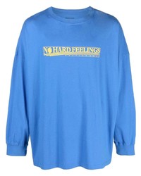 T-shirt manica lunga stampata blu di Martine Rose