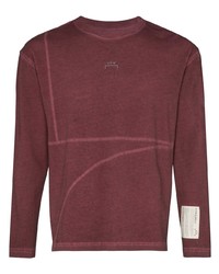 T-shirt manica lunga stampata bordeaux di A-Cold-Wall*