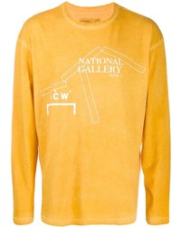 T-shirt manica lunga stampata gialla di A-Cold-Wall*
