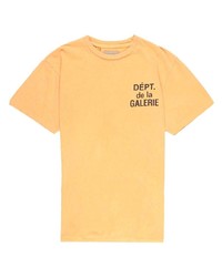 T-shirt manica lunga stampata gialla di GALLERY DEPT.