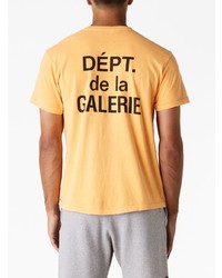 T-shirt manica lunga stampata gialla di GALLERY DEPT.