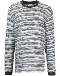 T-shirt manica lunga stampata grigio scuro di Holzweiler