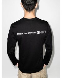 T-shirt manica lunga stampata nera e bianca di Comme Des Garcons SHIRT