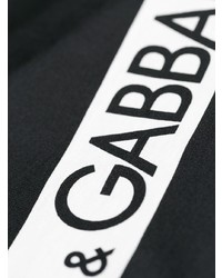 T-shirt manica lunga stampata nera e bianca di Dolce & Gabbana