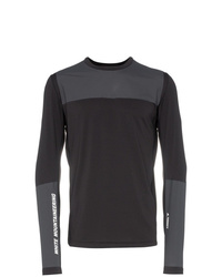 T-shirt manica lunga stampata nera di Adidas By White Mountaineering