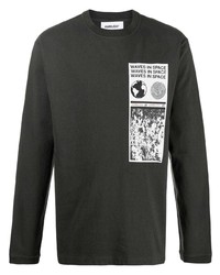 T-shirt manica lunga stampata nera di Ambush