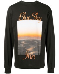 T-shirt manica lunga stampata nera di BLUE SKY INN