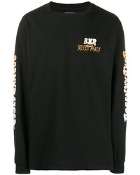 T-shirt manica lunga stampata nera di BornxRaised