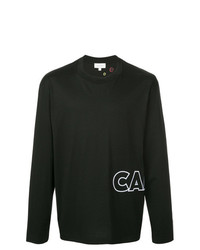 T-shirt manica lunga stampata nera di CK Calvin Klein