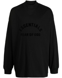 T-shirt manica lunga stampata nera di FEAR OF GOD ESSENTIALS