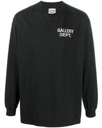 T-shirt manica lunga stampata nera di GALLERY DEPT.