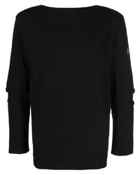 T-shirt manica lunga stampata nera di KAPITAL