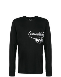 T-shirt manica lunga stampata nera di Pam Perks And Mini