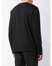 T-shirt manica lunga stampata nera di Givenchy