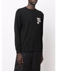 T-shirt manica lunga stampata nera di UNDERCOVE