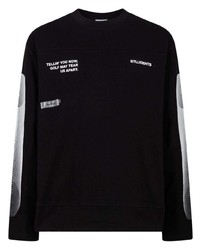 T-shirt manica lunga stampata nera di Students Golf