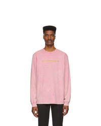 T-shirt manica lunga stampata rosa di Alexander Wang