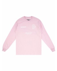 T-shirt manica lunga stampata rosa di Anti Social Social Club