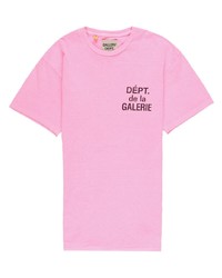 T-shirt manica lunga stampata rosa di GALLERY DEPT.