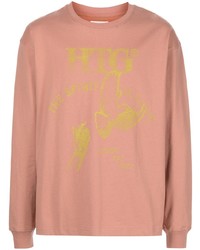 T-shirt manica lunga stampata rosa di HONOR THE GIFT