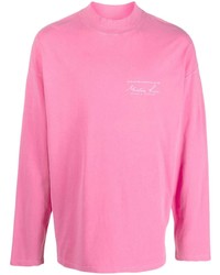 T-shirt manica lunga stampata rosa di Martine Rose