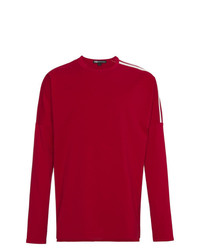 T-shirt manica lunga stampata rossa di Y-3