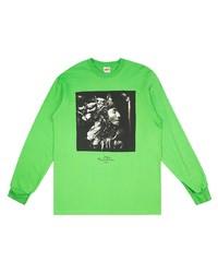 T-shirt manica lunga stampata verde di Supreme