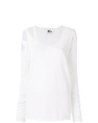 T-shirt manica lunga strappata bianca di Lost & Found Ria Dunn