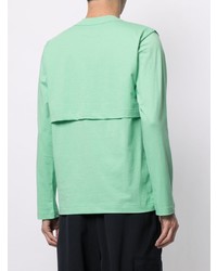 T-shirt manica lunga verde menta di Comme Des Garcons SHIRT