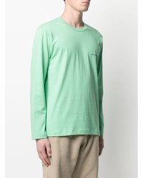 T-shirt manica lunga verde menta di Comme Des Garcons SHIRT