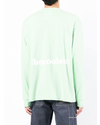 T-shirt manica lunga verde menta di Chocoolate