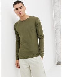 T-shirt manica lunga verde oliva di Another Influence