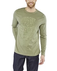 T-shirt manica lunga verde oliva di Colorado Denim