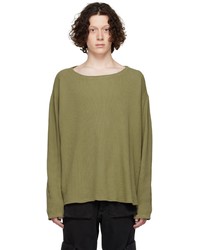 T-shirt manica lunga verde oliva di Greg Lauren