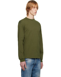 T-shirt manica lunga verde oliva di Saturdays Nyc