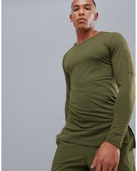 T-shirt manica lunga verde oliva di Nike Training