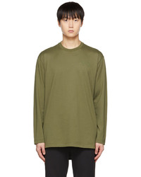 T-shirt manica lunga verde oliva di Y-3