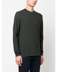 T-shirt manica lunga verde scuro di Zanone
