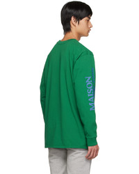 T-shirt manica lunga verde di MAISON KITSUNÉ
