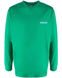 T-shirt manica lunga verde di Jacquemus