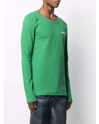 T-shirt manica lunga verde di Sunnei