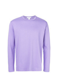 T-shirt manica lunga viola chiaro