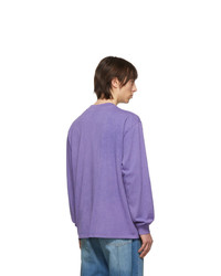 T-shirt manica lunga viola chiaro di Aries