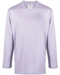 T-shirt manica lunga viola chiaro di Y-3