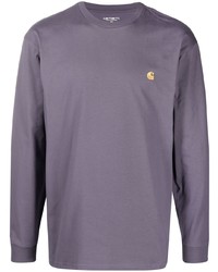 T-shirt manica lunga viola melanzana di Carhartt WIP