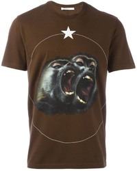 T-shirt marrone scuro di Givenchy