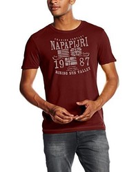 T-shirt marrone di Napapijri